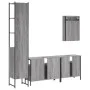 Badezimmermöbel-Set, 4-teilig, sonomagraues Sperrholz von vidaXL, Badezimmermöbel - Ref: Foro24-3214808, Preis: 241,95 €, Rab...