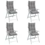 Cojines de silla con respaldo alto 4 uds tela Oxford gris de vidaXL, Cojines para sillas y sofás - Ref: Foro24-377606, Precio...
