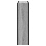 Armario con espejo de baño madera gris Sonoma 60x16x60 cm