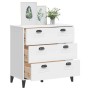 VIKEN Kommode aus weißem Holzwerkstoff von vidaXL, Schließfächer und Lagerschränke - Ref: Foro24-374920, Preis: 120,25 €, Rab...