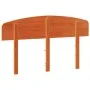 Wax brown solid pine wood bed headboard 160 cm by vidaXL, Headboards and footboards - Ref: Foro24-842497, Price: 54,01 €, Dis...
