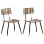 Sillas de comedor 2 unidades madera maciza reciclada de vidaXL, Sillas de comedor - Ref: Foro24-287901, Precio: 199,21 €, Des...