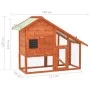 Solid fir wood hutch 140x63x120 cm by vidaXL, Cages and habitats for small animals - Ref: Foro24-170868, Price: 155,52 €, Dis...