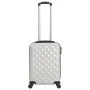 Stabiler Trolley-Koffer aus glänzendem, silbernem ABS mit Rollen von vidaXL, Koffer - Ref: Foro24-91892, Preis: 57,20 €, Raba...