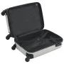 Stabiler Trolley-Koffer aus glänzendem, silbernem ABS mit Rollen von vidaXL, Koffer - Ref: Foro24-91892, Preis: 57,20 €, Raba...