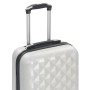 Maleta con ruedas trolley rígida plateada brillante ABS de vidaXL, Maletas - Ref: Foro24-91892, Precio: 54,12 €, Descuento: %
