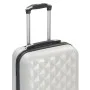 Stabiler Trolley-Koffer aus glänzendem, silbernem ABS mit Rollen von vidaXL, Koffer - Ref: Foro24-91892, Preis: 57,20 €, Raba...