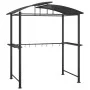 Seitenregal für Grillpavillon, anthrazitfarbener Stahl, 210 x 114 x 230 cm von vidaXL, Zelte und Pavillons - Ref: Foro24-3601...