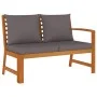 Garden dining set and cushions 7 pieces solid acacia wood by vidaXL, Garden sets - Ref: Foro24-3154971, Price: 901,93 €, Disc...