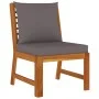 Garden dining set and cushions 7 pieces solid acacia wood by vidaXL, Garden sets - Ref: Foro24-3154971, Price: 901,93 €, Disc...