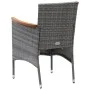 9-piece garden furniture set with gray synthetic rattan cushions by vidaXL, Garden sets - Ref: Foro24-3095032, Price: 773,64 ...