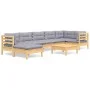 Garden furniture set 8 pieces and cushions solid pine wood by vidaXL, Garden sets - Ref: Foro24-3096555, Price: 640,33 €, Dis...