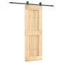 Schiebetür mit Beschlägen aus massivem Kiefernholz, 70 x 210 cm von vidaXL, Türen - Ref: Foro24-3203050, Preis: 169,58 €, Rab...