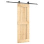 Schiebetür mit Beschlägen aus massivem Kiefernholz, 70 x 210 cm von vidaXL, Türen - Ref: Foro24-3203050, Preis: 159,54 €, Rab...
