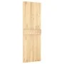 Schiebetür mit Beschlägen aus massivem Kiefernholz, 70 x 210 cm von vidaXL, Türen - Ref: Foro24-3203050, Preis: 169,58 €, Rab...
