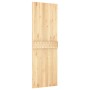 Schiebetür mit Beschlägen aus massivem Kiefernholz, 70 x 210 cm von vidaXL, Türen - Ref: Foro24-3203050, Preis: 159,54 €, Rab...