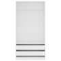 Weißer Sperrholzschrank 100x50x200 cm von vidaXL, Kleiderschränke - Ref: Foro24-800603, Preis: 220,56 €, Rabatt: %