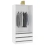 Weißer Sperrholzschrank 100x50x200 cm von vidaXL, Kleiderschränke - Ref: Foro24-800603, Preis: 210,08 €, Rabatt: %