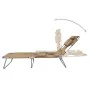 Folding lounger with head cushion and adjustable backrest gray by vidaXL, Loungers - Ref: Foro24-44296, Price: 68,87 €, Disco...