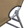 Folding lounger with head cushion and adjustable backrest gray by vidaXL, Loungers - Ref: Foro24-44296, Price: 68,87 €, Disco...