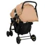Taupe gray steel tandem twin stroller by vidaXL, Baby strollers - Ref: Foro24-10349, Price: 224,33 €, Discount: %