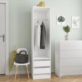 Schrank mit Schubladen aus weißem Sperrholz 50x50x200 cm von vidaXL, Kleiderschränke - Ref: Foro24-800612, Preis: 136,08 €, R...