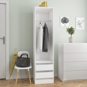 Schrank mit Schubladen aus weißem Sperrholz 50x50x200 cm von vidaXL, Kleiderschränke - Ref: Foro24-800612, Preis: 142,79 €, R...