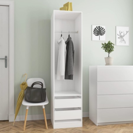 Schrank mit Schubladen aus weißem Sperrholz 50x50x200 cm von vidaXL, Kleiderschränke - Ref: Foro24-800612, Preis: 142,79 €, R...