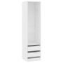 Schrank mit Schubladen aus weißem Sperrholz 50x50x200 cm von vidaXL, Kleiderschränke - Ref: Foro24-800612, Preis: 142,79 €, R...