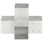 Post connectors in X 4 pcs galvanized metal 101x101 mm by vidaXL, fence posts - Ref: Foro24-145484, Price: 86,47 €, Discount: %