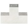 Conectores de postes en X 4 uds metal galvanizado 101x101 mm