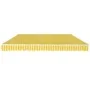 Manually operated folding awning 600 cm yellow and white by vidaXL, Awnings - Ref: Foro24-276354, Price: 510,17 €, Discount: %
