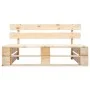 Pallet garden sofa with gray pinewood cushions by vidaXL, Outdoor sofas - Ref: Foro24-277477, Price: 123,52 €, Discount: %