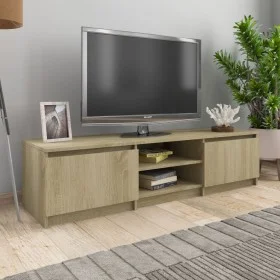 TV-Schrank aus Sonoma-Eichensperrholz, 140 x 40 x 35,5 cm von vidaXL, TV-Möbel - Ref: Foro24-800651, Preis: 76,04 €, Rabatt: %
