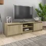 Mueble TV madera contrachapada color roble Sonoma 140x40x35,5cm de vidaXL, Muebles TV - Ref: Foro24-800651, Precio: 75,92 €, ...