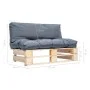 Pallet garden sofa with gray pinewood cushions by vidaXL, Outdoor sofas - Ref: Foro24-277477, Price: 123,52 €, Discount: %