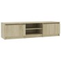 TV-Schrank aus Sonoma-Eichensperrholz, 140 x 40 x 35,5 cm von vidaXL, TV-Möbel - Ref: Foro24-800651, Preis: 74,86 €, Rabatt: %