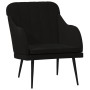 Black velvet armchair 63x76x80 cm by vidaXL, Armchairs - Ref: Foro24-351459, Price: 101,75 €, Discount: %
