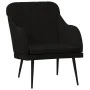 Schwarzer Samtsessel 63x76x80 cm von vidaXL, Sessel - Ref: Foro24-351459, Preis: 100,16 €, Rabatt: %