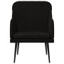 Black velvet armchair 63x76x80 cm by vidaXL, Armchairs - Ref: Foro24-351459, Price: 101,75 €, Discount: %