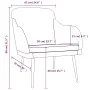 Schwarzer Samtsessel 63x76x80 cm von vidaXL, Sessel - Ref: Foro24-351459, Preis: 100,16 €, Rabatt: %