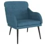 Sillón de terciopelo azul 63x76x80 cm de vidaXL, Sillones - Ref: Foro24-351444, Precio: 99,33 €, Descuento: %