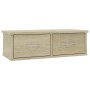Oak plywood wall drawer shelf 60x26x18.5cm by vidaXL, Shelves and shelves - Ref: Foro24-800588, Price: 41,62 €, Discount: %
