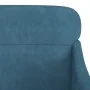Sillón de terciopelo azul 63x76x80 cm de vidaXL, Sillones - Ref: Foro24-351444, Precio: 99,33 €, Descuento: %