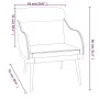 Sillón de terciopelo azul 63x76x80 cm de vidaXL, Sillones - Ref: Foro24-351444, Precio: 99,33 €, Descuento: %