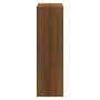 Mueble zapatero madera contrachapada marrón roble 63x24x81 cm