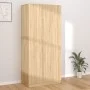 Armario de madera contrachapada color roble Sonoma 90x52x200 cm de vidaXL, Armarios roperos - Ref: Foro24-800633, Precio: 185...