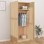 Armario de madera contrachapada color roble Sonoma 90x52x200 cm de vidaXL, Armarios roperos - Ref: Foro24-800633, Precio: 185...