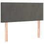 Dunkelgraues Samtkopfteil 100x5x78/88 cm von vidaXL, Kopf- und Fußteile - Ref: Foro24-345779, Preis: 40,63 €, Rabatt: %