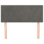 Cabecero de terciopelo gris oscuro 100x5x78/88 cm de vidaXL, Cabeceros y pies de cama - Ref: Foro24-345779, Precio: 40,60 €, ...